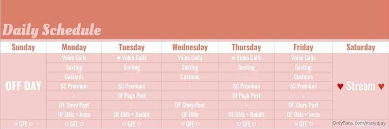 Hey guys! I figured making a set schedule for myself would h..