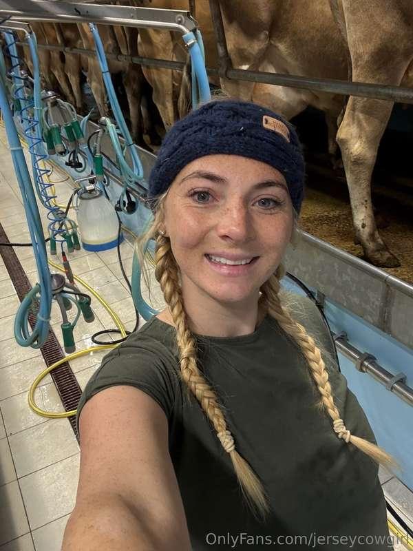 It was an early start doing something I enjoy 🥰🥛