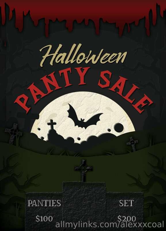 🎃 **HALLOWEEN PANTY SALE!** 🎃 

I'm selling a LIMITED number..