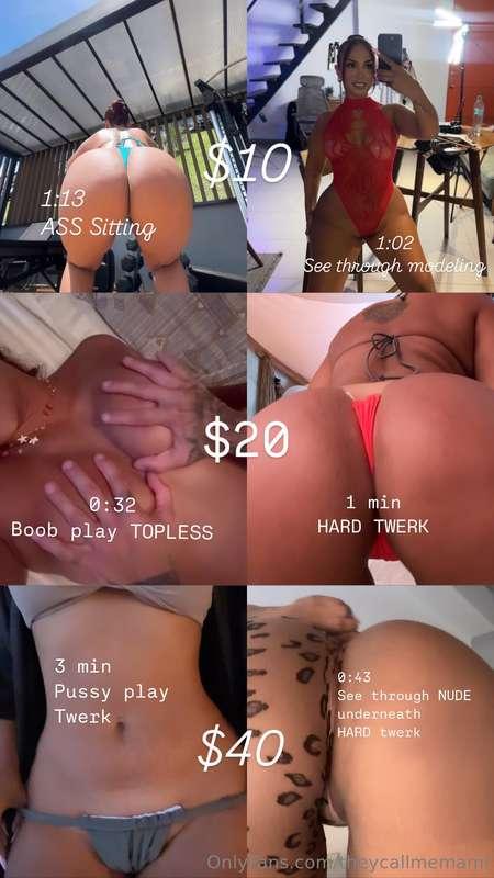 Tip & get your video of choice 😈 VALID FOR 24hrs only !!!
