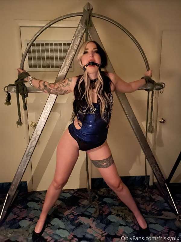 We are alone in the room and I’m all tied up. What are you d..