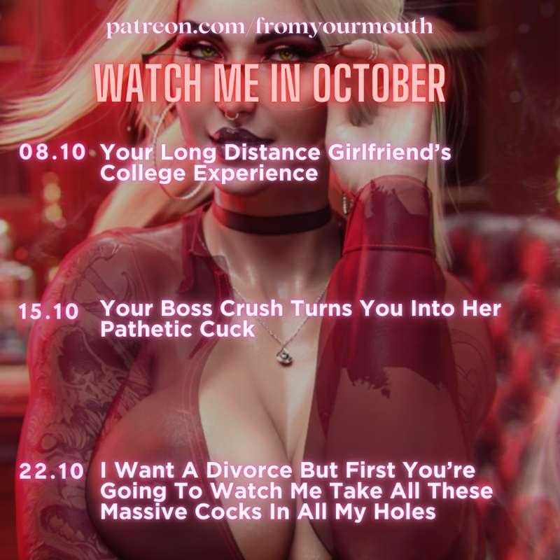 October Treats Coming On WatchMe Tier! 🔥