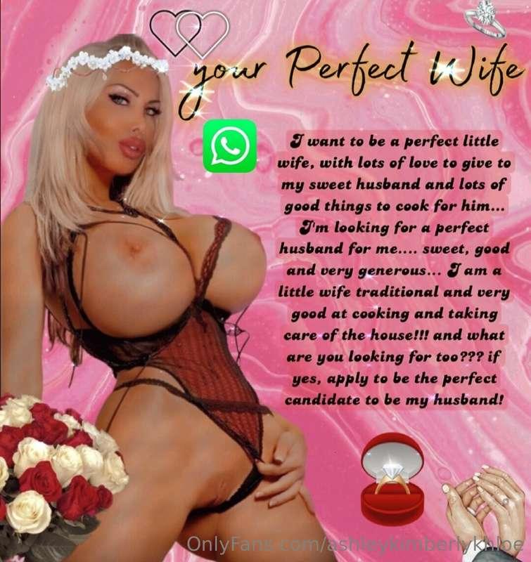 YOUR PERFECT TRADITIONAL WIFE ✨️ 💖 💕 I want to be a perfect ..