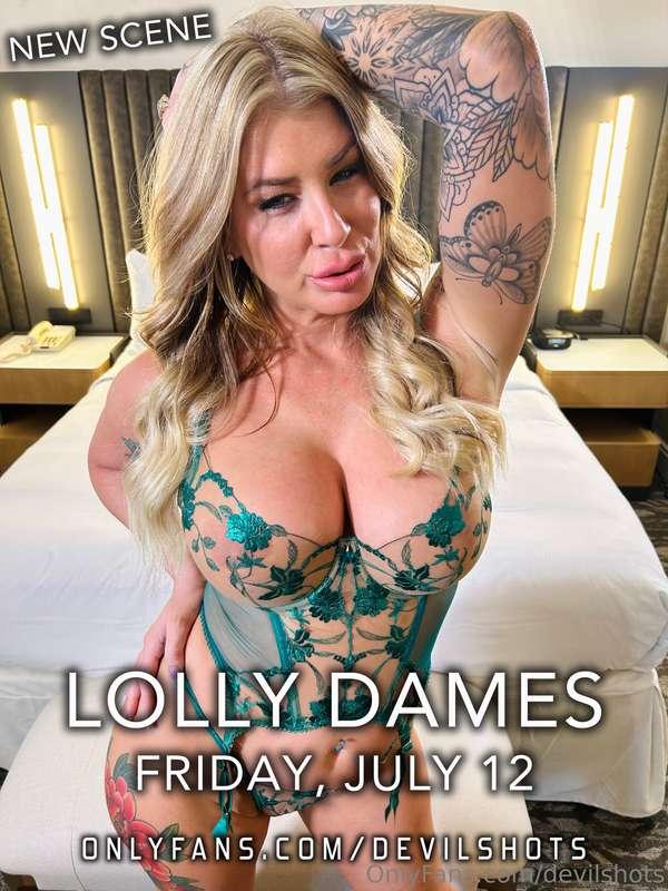 New scene featuring **LOLLY DAMES**. Cumming this Friday, Ju..