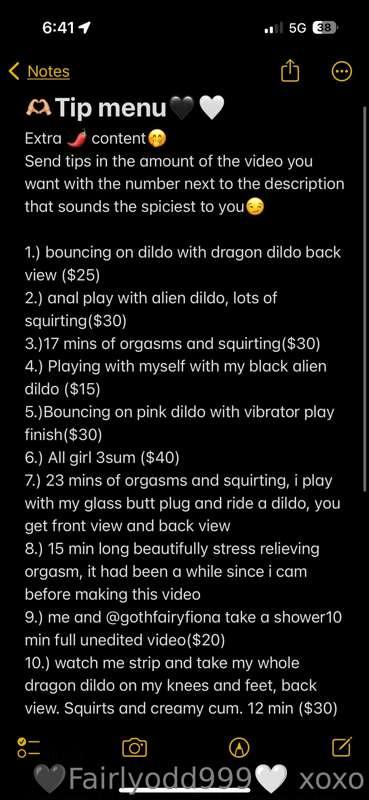 New updated tip menu🤭 If you see a video you are interested ..