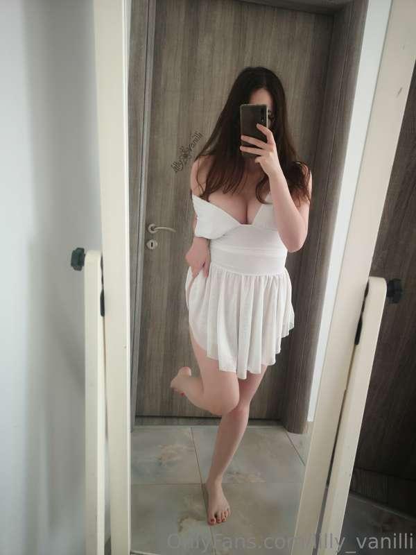 My dress might be cute but what's underneath is even better ..