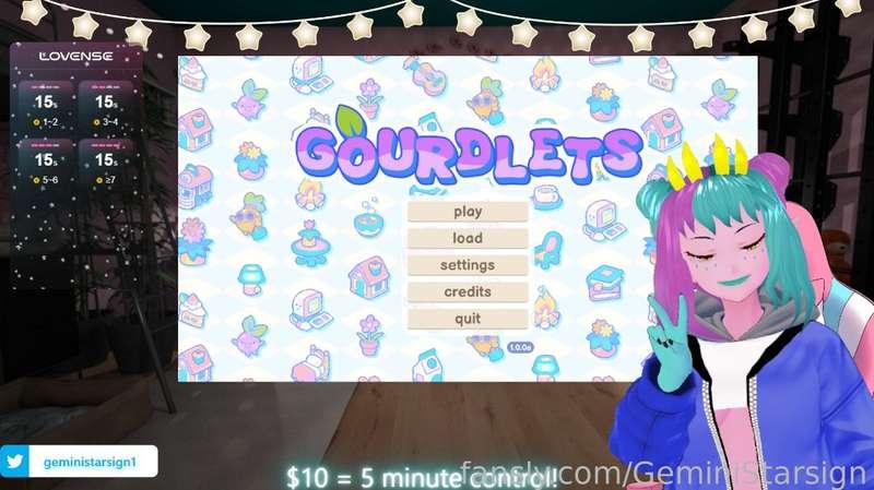 oh shit im about to go live super cozy style with GOURDLETS 
yeah im gonna play a cute ass game while i have my lovense toys in what about it!? 

#lewdtuber #vtuber #live #stream #lovense
