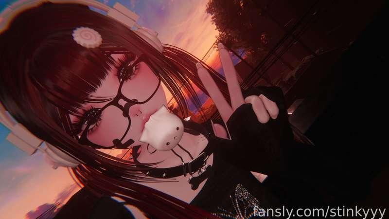 get ready for the next pics i'm gonna post veeery soon &lt;33

#cute #anime #vr #glasses #redhead #girl #vrchat