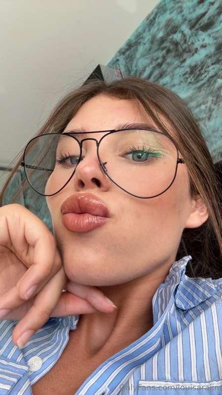 with or without glasses???