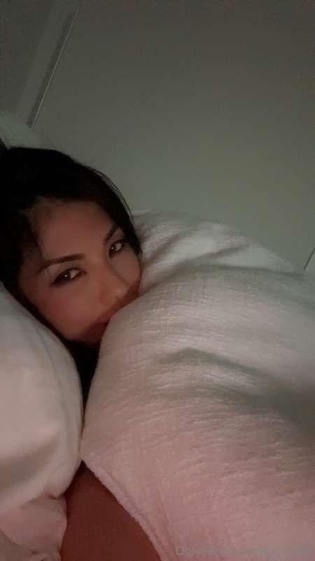 I’m in bed waiting for you