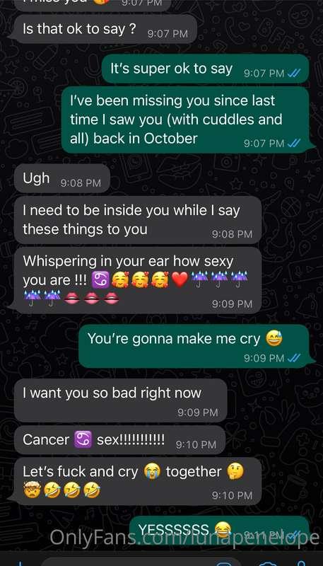 Conversation happening right now with my dearest FWB…perfect..