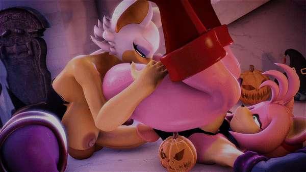 Rouge x Amy - Halloween Version