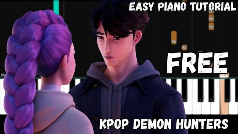 Easy MIDI - KPop Demon Hunters - Free (Atlantic Notes Arrangement + Tempo + Colors + Key)