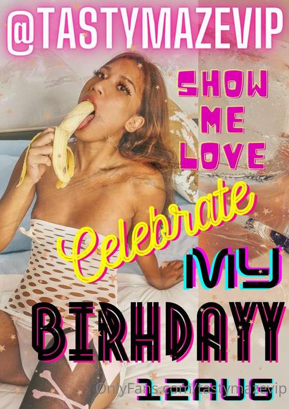 Soon is My birthday 12 August .. 💗
You can send me a gift 🎁 ..