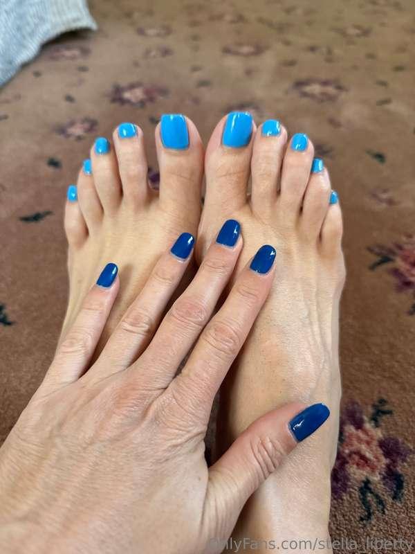 Got my nails done. My nail girl opened her own shop! I’m so ..