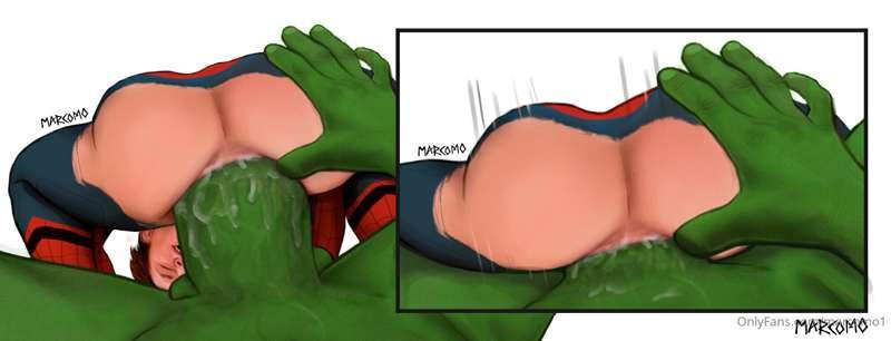 Peter used Thanos just to open his hole a little bit. What h..