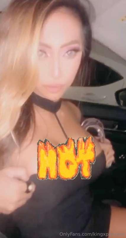 Car Blowjob in Sexy Black Dress + More Fun in The Bedroom! 🚙..