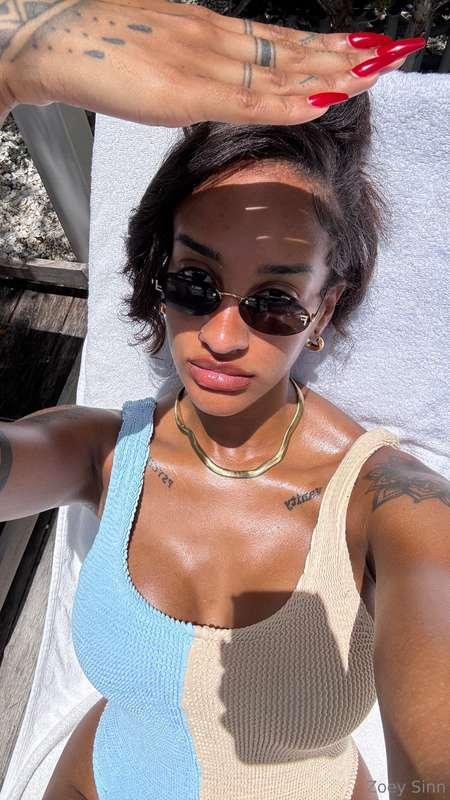 This bikini's technically on... but not for long😈