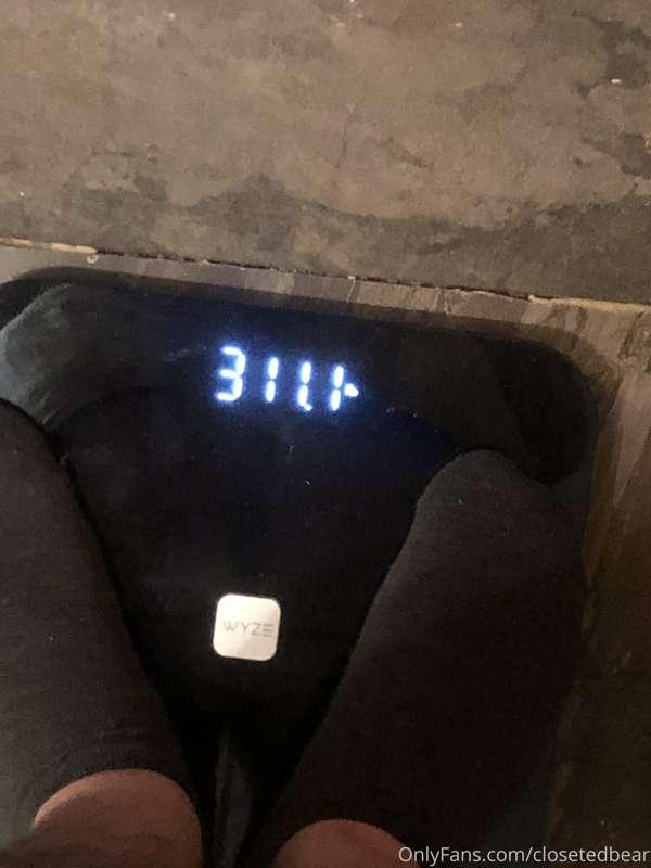 I weighed myself before eating thanksgiving dinner and after..