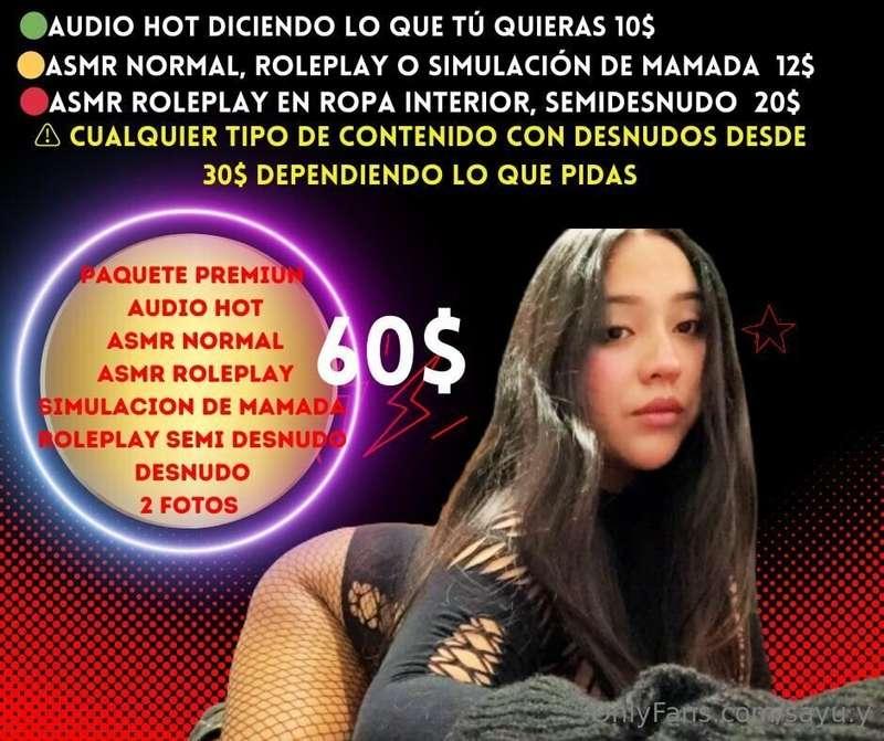 SOLO POR ESTA SEMANA PERSONALIZADOS 💗AUDIO 5$ VIDEO DE CUALQ..