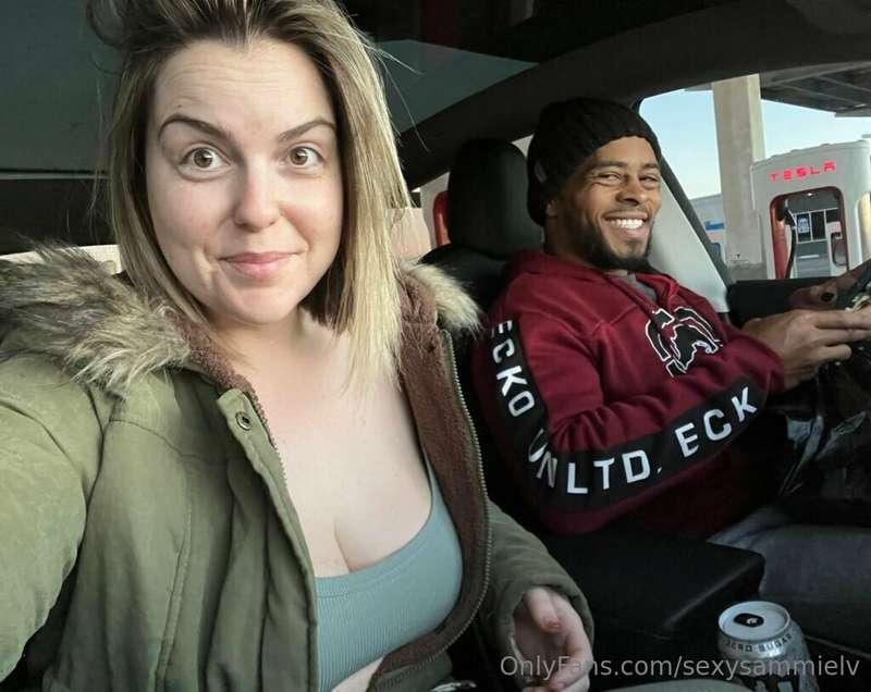 On our way to LA for the hotwife tour. 😈💋 can’t wait to get ..
