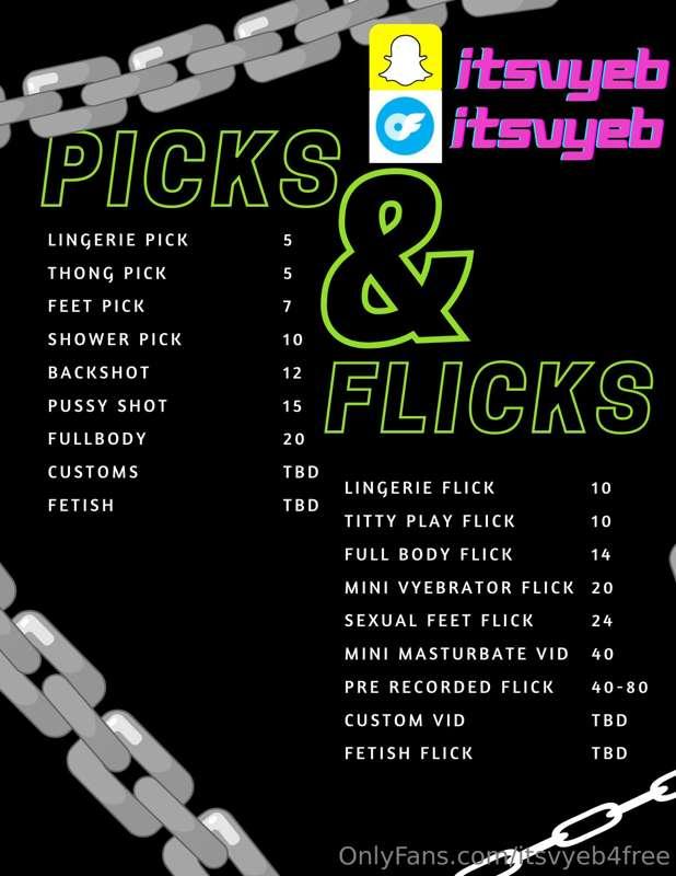 looking for picks or flicks? add my vip page to get all excl..