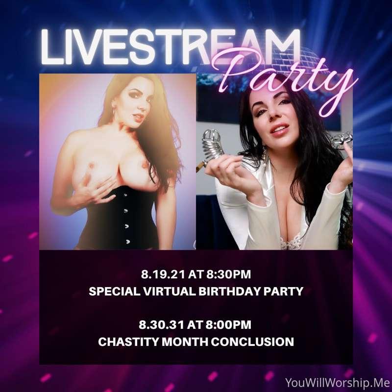 Join my virtual birthday hang this Thursday right here: @dom..