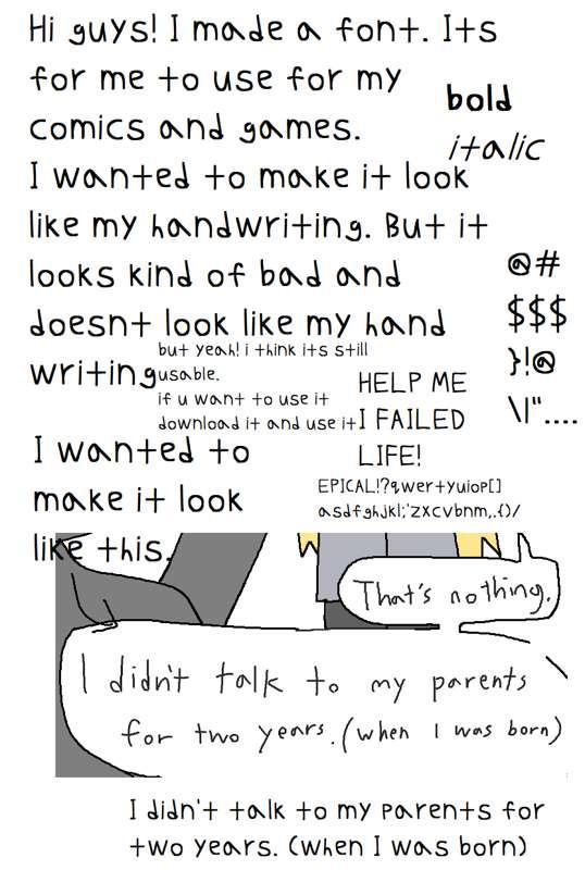 I made a font