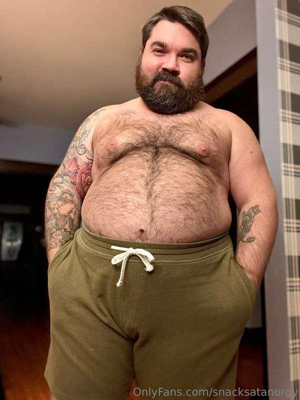 Grey Polo RL briefs, over-belly, with a little secret