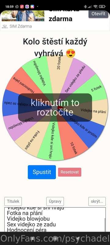 Zdravím vás 😍 připravila jsem si pro vás kolo štěstí kde kaž..