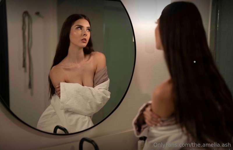 This robe’s slipping lower and lower… should I stop it, or l..