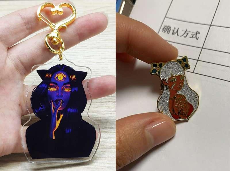 Keychains & Pins! 