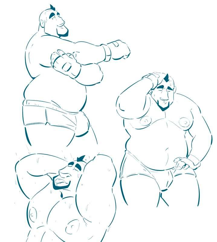 Max’s Routine. Lineart.