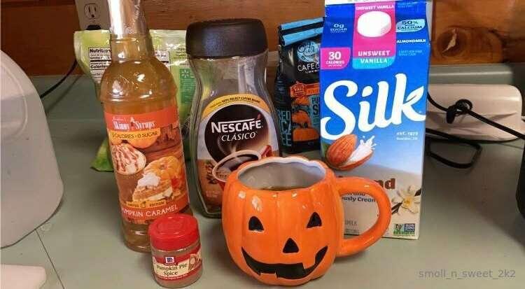 I non-metaphorically, but quite literally drank pumpkin cara..