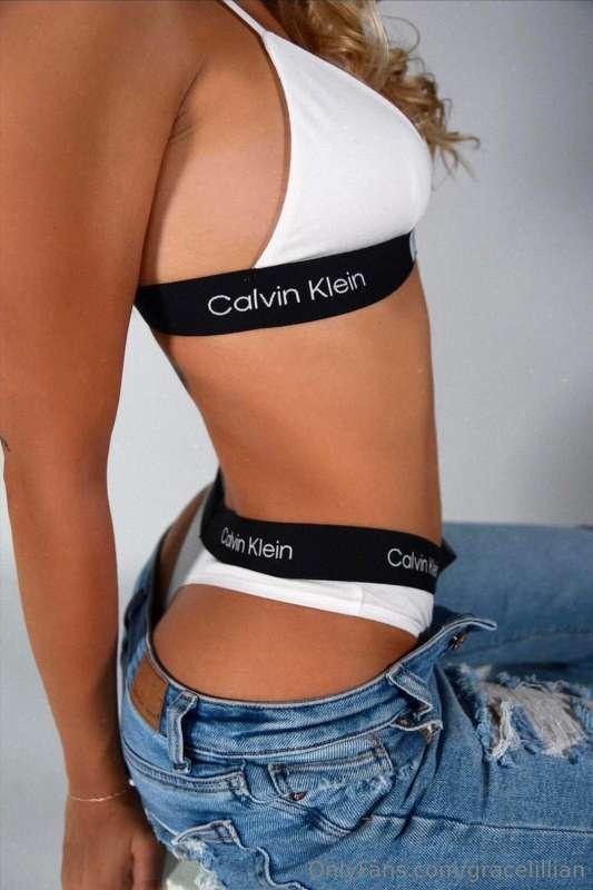 Calvin's got me covered... barely. 😘 What would you do if I ..