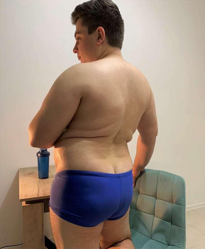 Unusual view of my obese body