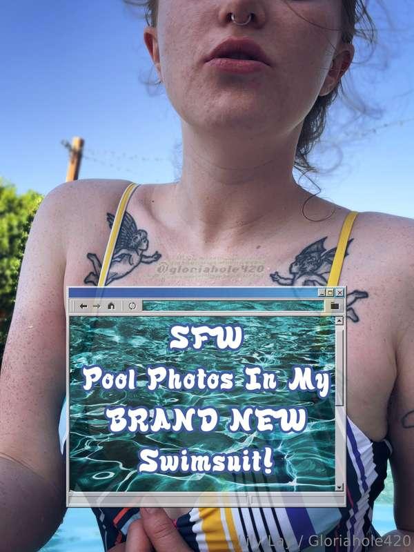 SFW Pool Photos In My BRAND NEW Swimsuit ☀️ It's finally sum..