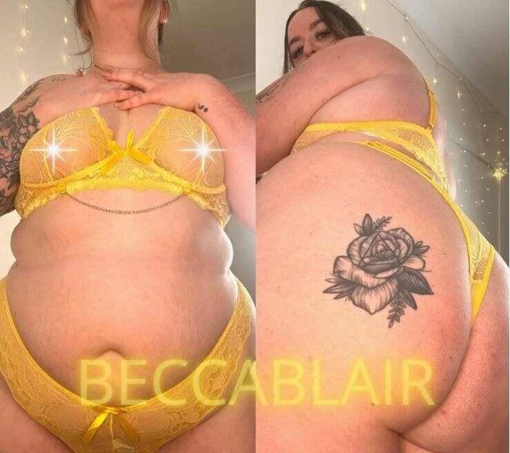 ## (24)  @BECCABLAIRXO HAS THE BIGGEST THIGHS AND CHUBBIEST ..