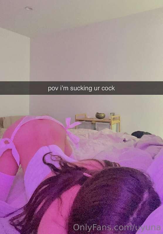 pov I’m sucking ur cock 💋