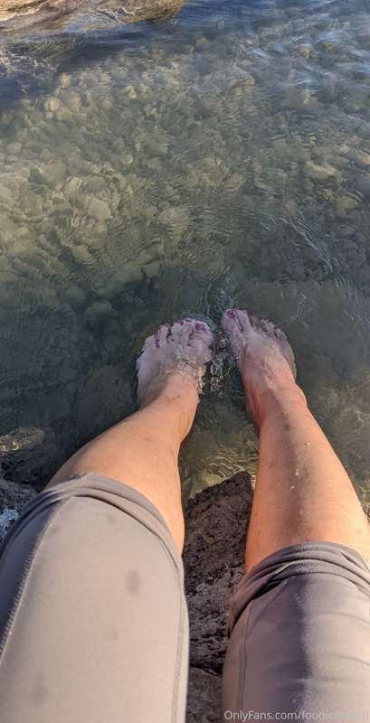 Did a hike the other day and roughed up my feet. The water f..
