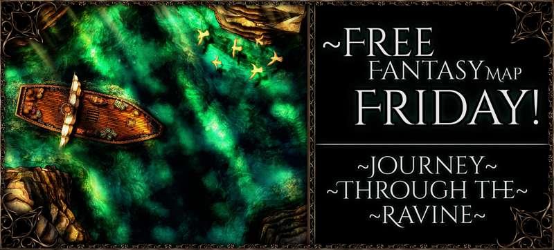 {Free Fantasy Map Friday: Journey through the Ravine} 50x38