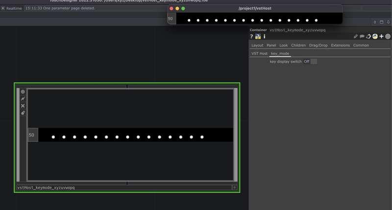 Key mode VST in touchdesigner