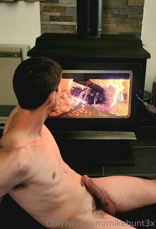 We'll have to cuddle by the fire to stay warm tonight, of co..