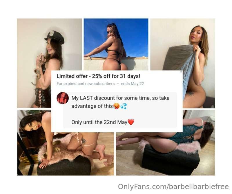My last discounts for a very long time, so go check it out o..