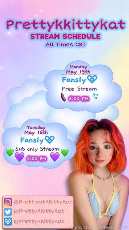 Come join me Monday the 15th and Tuesday the 16th for a soaking wet live stream!
Prepare to be drained! 🍆💦😈
#fyp #free #egirl #petite #boobs #cute #teen #ass #booty #bikini #smalltits #live