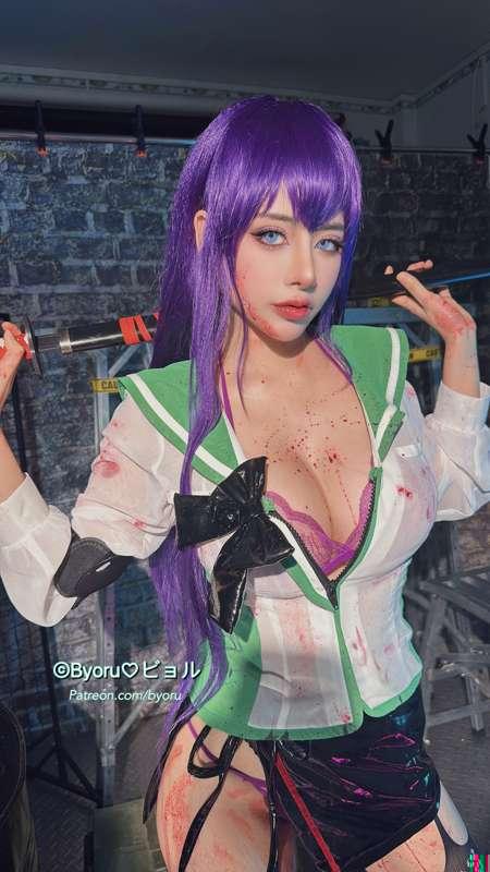 Saeko Busujima today photoshoot