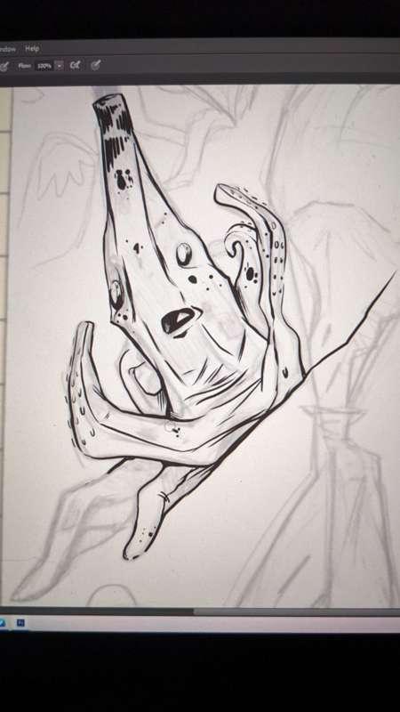 Banana Octopus Sketch