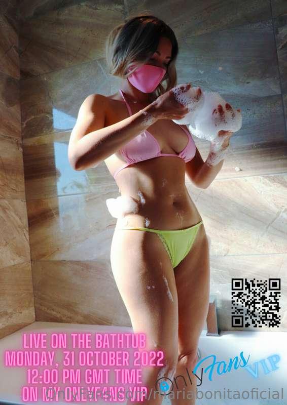 LIVE ON THE BATHTUB 😲
Tomorrow, 31/10 at 12:00pm GMT time, h..