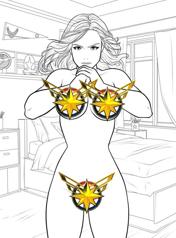 Captain Marvel Coming Soon (Commission)