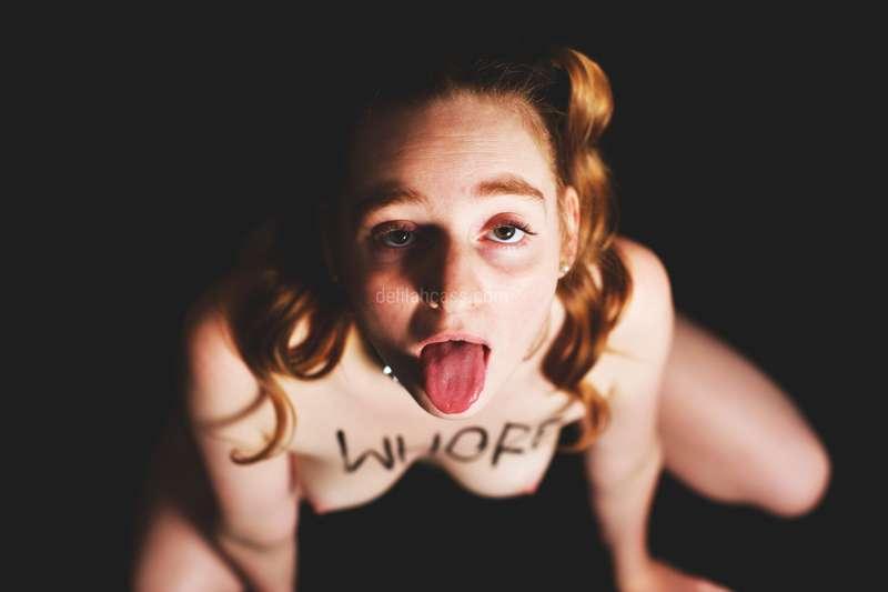 Here are some naughty body writing photos from a custom set ..